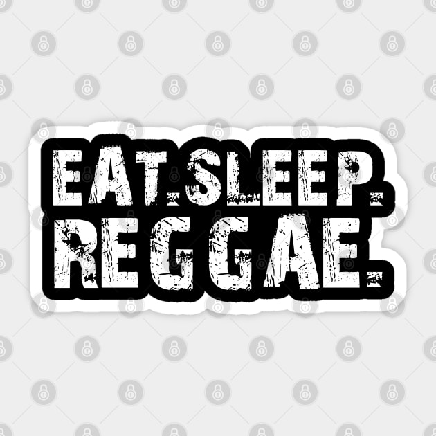 Reggae - Eat Sleep Reggae Sticker by KC Happy Shop